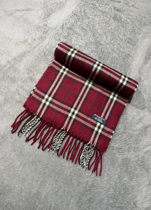 Écharpe Burberry bordeaux check 100% cachemire Old Money vintage, marke: Burberry, zustand: Sehr gut, 42,00 €, 44,80 € inklusive Vinted-Käuferschutz