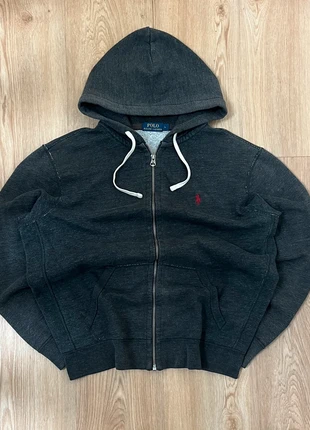 Zip à capuche Ralph Lauren gris style workwear - taille L homme, marque: Ralph Lauren, état: Très bon état, taille: L, 60,00 €, 63,70 € Protection acheteurs incluse