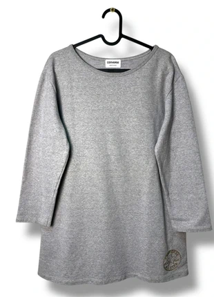 Converse Grey Long Fit Long Sleeve Top with Gold Threads, marca: Converse, estado: Muito bom, tamanho: M / 38 / 10, €22.00, €23.80 inclui Proteção do Comprador