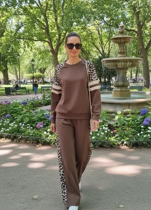 Ensemble Survêtement Chic Marron Léopard S/M - Confort & Style Tendance!, marke: Leg Vanilla, zustand: Neu, mit Etikett, größe: S / 36 / 8, 25,00 €, 26,95 € inklusive Vinted-Käuferschutz