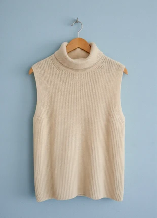 Massimo Dutti – Premium & Elegant Beige & Cream Turtleneck Jumper – L 🌟🦋, merk: Massimo Dutti, staat: Nieuw zonder prijskaartje, maat: L / 40 / 12, € 44,90, € 47,85 inclusief Kopersbescherming