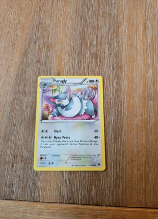 Common purugly from the set breakpoint, merk: Pokémon, staat: Nieuw met prijskaartje, € 1,00, € 1,75 inclusief Kopersbescherming