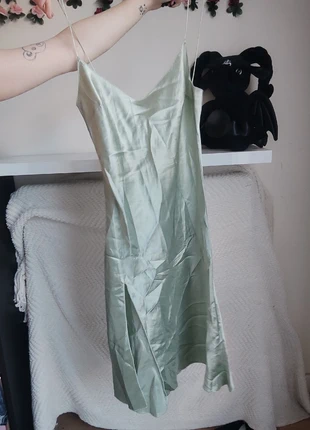 Vestido satinado básico vintage retro sexy abertura, brand: Mango, condizioni: Ottime, taglia: M / IT 42 / EU 38, €25.00, €26.95 include la Protezione acquisti