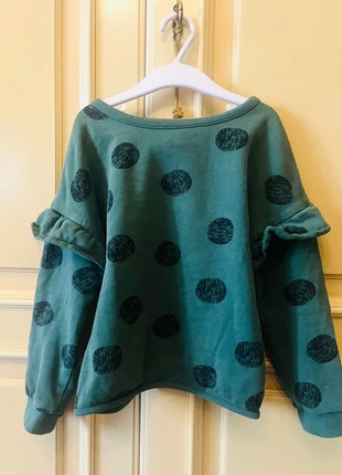 Felpa verde a pois, marque: anyday, état: Très bon état, taille: 6 ans / 116 cm, 2,00 €, 2,80 € Protection acheteurs incluse