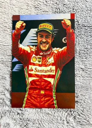 Poster F1 Formula 1 - Fernando Alonso Ferrari Champion - 20x30, brand: Ferrari, condizioni: Ottime, €12.50, €13.83 include la Protezione acquisti Pro