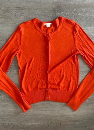 🎄 Gilet fin orange H&M – Proche du neuf (XS), brand: H&M, condition: New without tags, size: XS / 34 / 6, €7.90, €9.00 includes Buyer Protection