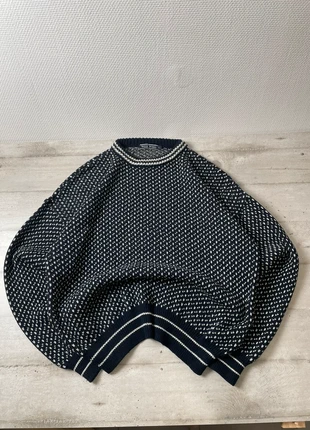 Pull d’hiver homme vintage y2k taille L couleur bleu marine à points blanc 100% laine, brand: Vintage Dressing, condition: Very good, size: L, €29.99, €32.19 includes Buyer Protection Pro