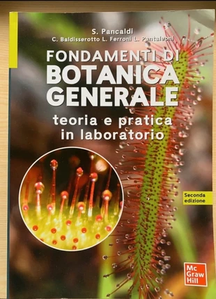 Fondamenti di Botanica Generale S. Pancaldi teoria e pratica in laboratorio, condizioni: Nuovo senza cartellino, €17.00, €18.55 include la Protezione acquisti