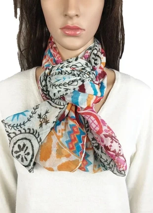 Foulard tour de cou coloré rose, bleu, orange, noir très doux femme, marke: sans marque, zustand: Sehr gut, 7,00 €, 8,05 € beinhaltet Vinted-Käuferschutz Pro