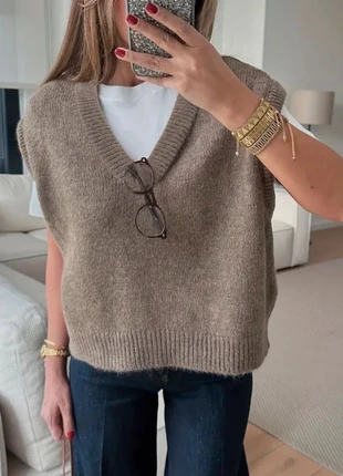 Gilet Pull Élégant Femme Col V - Automne/Hiver - Taille S, brand: Aesthetic, condition: Very good, size: S / 36 / 8, €31.99, €34.29 includes Buyer Protection