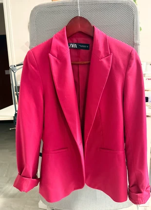 🌷 Blazer Zara rosa fucsia🌟, marque: Zara, état: Très bon état, taille: M / 38 / 10, 8,00 €, 9,10 € Protection acheteurs incluse