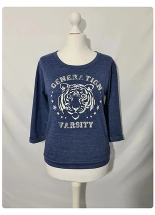 Sweat bleu tigre Fashion Private Company T.42/44 style varsity, marca: Fashion Private Company, estado: Muito bom, tamanho: XL / 42 / 14, €1.00, €1.75 inclui Proteção do Comprador Pro