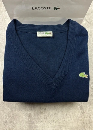Pull col V lacoste unies marine logo brodé taille 5XL homme / KZ2008, marke: Lacoste, zustand: Sehr gut, größe: 5XL, 34,90 €, 37,35 € inklusive Vinted-Käuferschutz