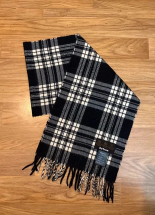 Écharpe à carreaux scarf barbour tartan 100% lambswool laine made in scotland noire blanc 4, brand: Barbour, condition: Very good, €29.00, €31.15 includes Buyer Protection