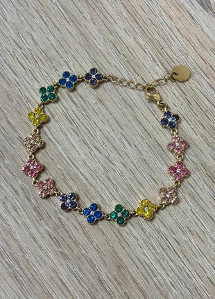 Bracelet strass multicolore en acier inoxydable, brand: Boutique indépendante, condition: New with tags, €27.00, €29.05 includes Buyer Protection Pro