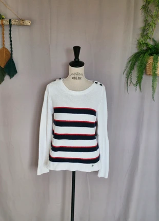 Joli pull marinière Mat de Misaine taille M, marca: Mat de Misaine, estado: Muito bom, tamanho: M / 38 / 10, €20.00, €21.70 inclui Proteção do Comprador