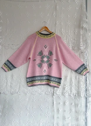 Vintage kawaii pastel knit sweater, marque: Vintage Dressing, état: Très bon état, taille: XL / 42 / 14, 25,00 €, 26,95 € Protection acheteurs incluse