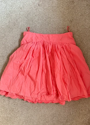 New Look Coral Pink Cotton Knee Length Skirt., brand: New Look, condition: New without tags, size: L / UK 16-18, £1.00, £1.75 includes Buyer Protection