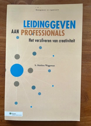 Leidinggeven aan professionals, Ir Mathieu Weggeman, staat: Als nieuw, € 20,00, € 21,70 inclusief Kopersbescherming