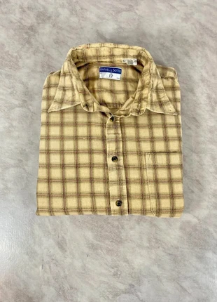 Chemise workwear velours vintage à carreaux beige – L homme, esprit surchemise Code 361, marque: Vintage Dressing, état: Très bon état, taille: L, 20,00 €, 21,70 € Protection acheteurs (Pro) incluse