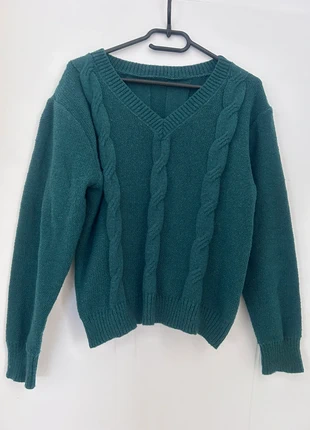 Pull col V vert Shein femme, marque: Shein, état: Très bon état, taille: L / 40 / 12, 2,00 €, 2,80 € Protection acheteurs incluse