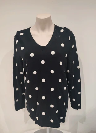Pull femme taille L noir pois blanc Tommy Hilfiger, marke: Tommy Hilfiger, zustand: Sehr gut, größe: L / 40 / 12, 9,90 €, 11,10 € inklusive Vinted-Käuferschutz