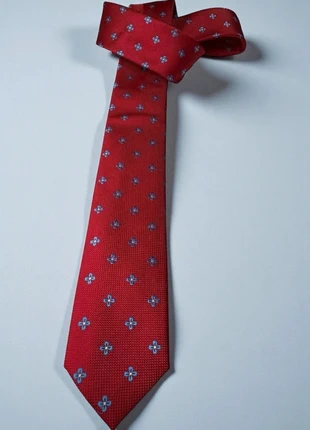 👔 Cravate rouge à motifs bleus – 100% soie artificielle 🌸, marca: Boutique Italiana, estado: Muy bueno, 12,90 €, 13,55 € Protección al comprador incluida