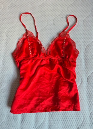 Top laced strass dentelles caraco cami vintage y2k coquette babydoll, brand: COQUETTE, condition: Very good, size: M / 38 / 10, €8.50, €9.63 includes Buyer Protection