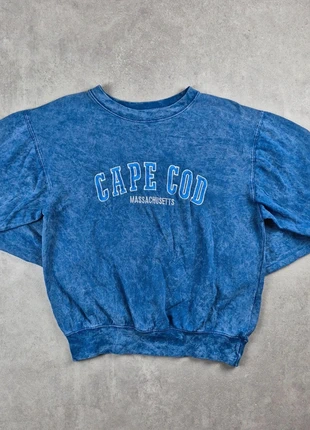 Pull Vintage Sweatshirt Crewneck Col Rond | Bleu Logo Brodé | Taille S Femmes, marke: Vintage Dressing, zustand: Sehr gut, größe: S / 36 / 8, 18,00 €, 19,60 € beinhaltet Vinted-Käuferschutz Pro