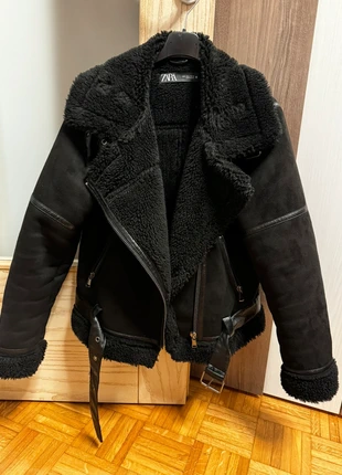 Zara Biker Pelliccia chiodo giacca scamosciato pellicciotto sherpa punk rock, brand: Zara, condizioni: Nuovo senza cartellino, taglia: L / IT 44 / EU 40, €45.00, €47.95 include la Protezione acquisti