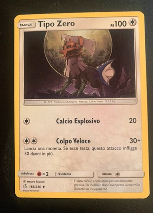 Tipo Zero Carta 183/236 Italiano Pokemon Sintonia Mentale Ita, marke: Pokémon, zustand: Sehr gut, 1,00 €, 1,75 € beinhaltet Vinted-Käuferschutz Pro