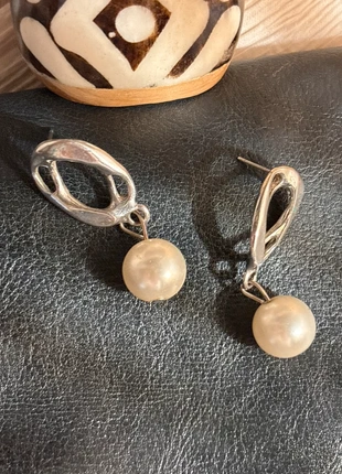 Boucles d’oreilles chic – Perle blanche, brand: Vintage Love, condition: Good, €5.00, €5.95 includes Buyer Protection