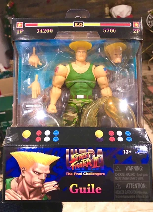 Jada Toys Street Fighter II 2 Guile Figure Capcom, marca: Capcom, estado: Novo com etiquetas, tamanho: Prematuro, até 44 cm, €28.50, €30.63 inclui Proteção do Comprador