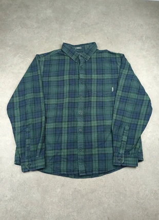 Chemise en flanelle à carreaux épaisse Eddie Bauer marine et vert vintage workwear taille XL homme, brand: Eddie Bauer, condition: Very good, size: XL, €15.00, €16.45 includes Buyer Protection Pro
