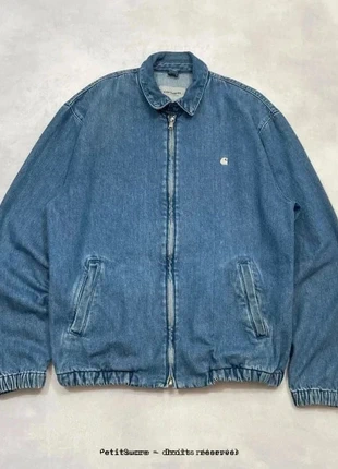 Veste en Jean Carhartt wip Bleue Veste Harrington modèle Madison Jacket Denim - Taille M /1703R, brand: Carhartt, condition: Very good, size: M, €69.00, €73.15 includes Buyer Protection Pro