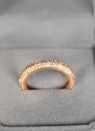 Bague anneau plaqué or rose, marque: Cristal, état: Très bon état, taille: 17,3 mm, 20,00 €, 21,70 € Protection acheteurs (Pro) incluse