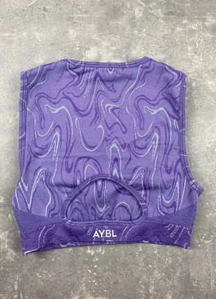 AYBL Top de sport violet à motif femme - Taille S - Fitness/Musculation, marque: AYBL, état: Très bon état, taille: S, 9,80 €, 10,99 € Protection acheteurs (Pro) incluse