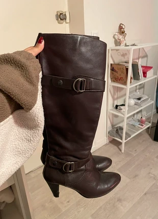 Bottes hautes en cuir, marke: Real Leather, zustand: Gut, größe: 37, 20,00 €, 21,70 € inklusive Vinted-Käuferschutz