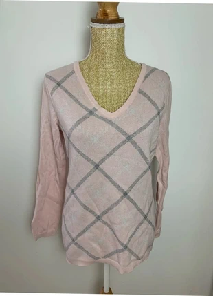 Pull Col en V à carreaux Tommy Hilfiger Rose - taille M Femme, brand: Tommy Hilfiger, condition: Very good, size: M / 38 / 10, €15.00, €16.45 includes Buyer Protection Pro