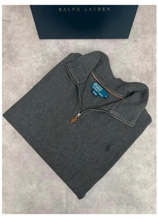 Half zip Ralph Lauren gris anthracite logo gris foncé homme taille Xl old money, marque: Ralph Lauren, état: Très bon état, taille: XL, 48,00 €, 51,10 € Protection acheteurs incluse