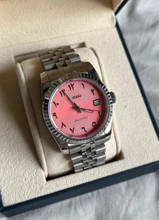 Seiko Mod – Arabic Dial Rose Guilloché – 36 mm – NH35, marque: Seiko, état: Neuf sans étiquette, taille: 30–38 mm, 149,00 €, 157,15 € Protection acheteurs incluse