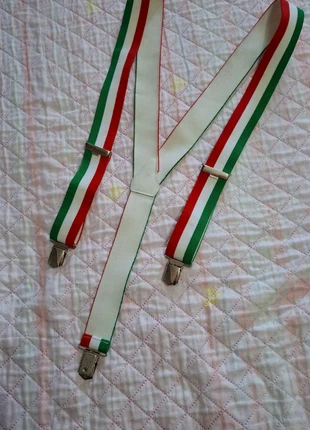 Bretelle vintage tricolore esercito italiano, brand: Vintage Dressing, condizioni: Ottime, €8.49, €9.61 include la Protezione acquisti