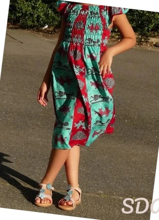 robe été fille bleue wax coton taille 8-10ans, brand: Africa, condition: Very good, size: 8 years / 128 cm, €18.00, €19.60 includes Buyer Protection Pro