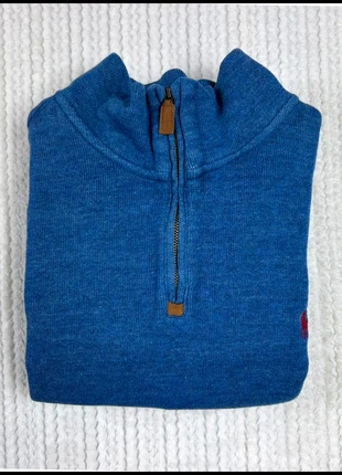 Pull 1/4 Zip Ralph Lauren Bleu / Logo brodé Rouge / Taille L Homme, brand: Ralph Lauren, condizioni: Ottime, taglia: L, €43.50, €46.38 include la Protezione acquisti