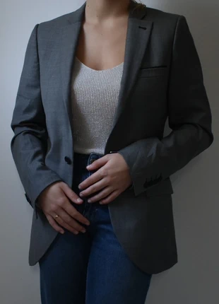 Blazer femme gris, marke: Topman, zustand: Neu, größe: M / 38 / 10, 14,00 €, 15,40 € inklusive Vinted-Käuferschutz