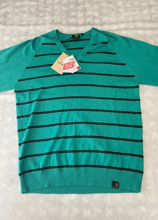 Pull Carhartt bleu / vert à rayures - Taille M, marca: Carhartt, estado: Nuevo con etiquetas, tamaño: M, 19,00 €, 20,65 € Protección al comprador incluida