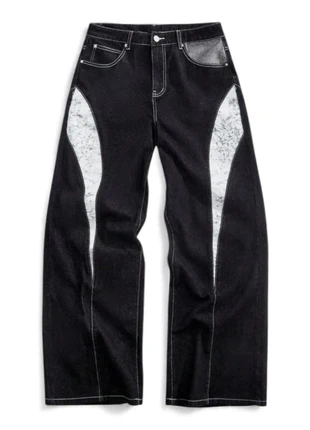 Pantalon Motif Baggy Large Vintage Streetwear Casual Gothique Rétro y2k - Taille M, merk: Vintage Dressing, staat: Heel goed, maat: M, € 54,99, € 58,44 inclusief Kopersbescherming