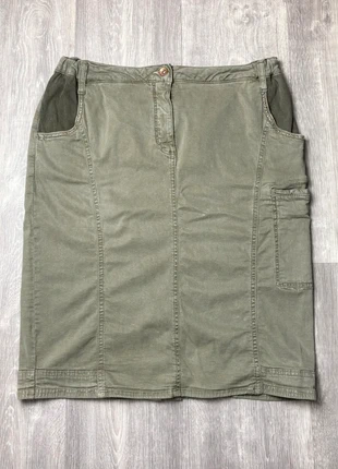 Jupe-Short Betty Barclay - Kaki - Taille 44 - Style Jean, merk: Betty Barclay, staat: Heel goed, maat: XXL / 44 / 16, € 7,00, € 8,05 inclusief Kopersbescherming