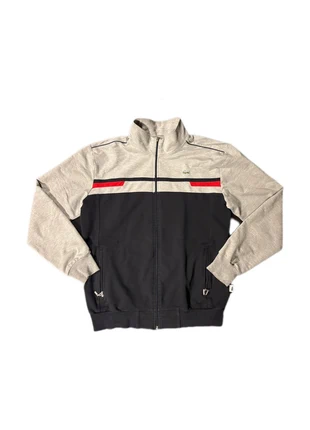 Vintage Lacoste Track Jacket – Grey/Navy – Y2K sportswear, merk: Lacoste, staat: Heel goed, maat: XL, € 19,00, € 20,65 inclusief Kopersbescherming