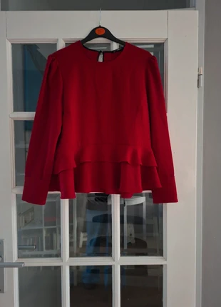 Leuke blouse van Zara voor de kerst, merk: Zara, staat: Goed, maat: L / 40 / 12, € 5,00, € 5,95 inclusief Kopersbescherming